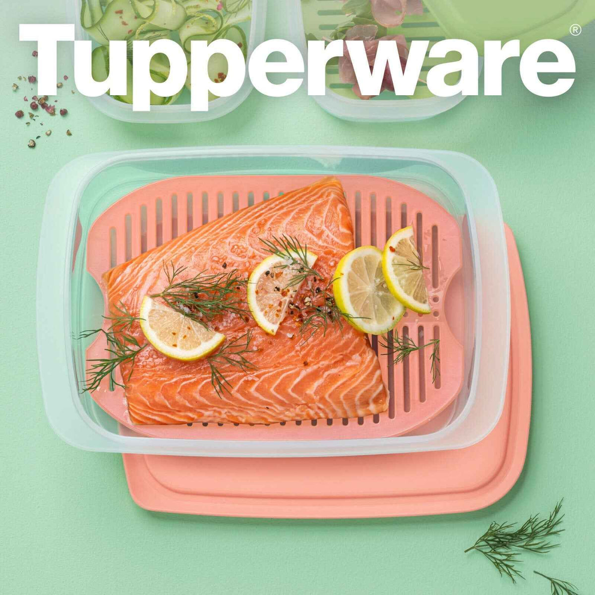 tupperware aufbewahrung kühlschrank Cool'N Fresh 1,5 Liter für die Mikrowelle Marzipanrosen Rosa Luxe 35mm, Organizer Titel:Standard