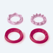 Abstandhalter Teigrolle mit Ausstechern Tupperware