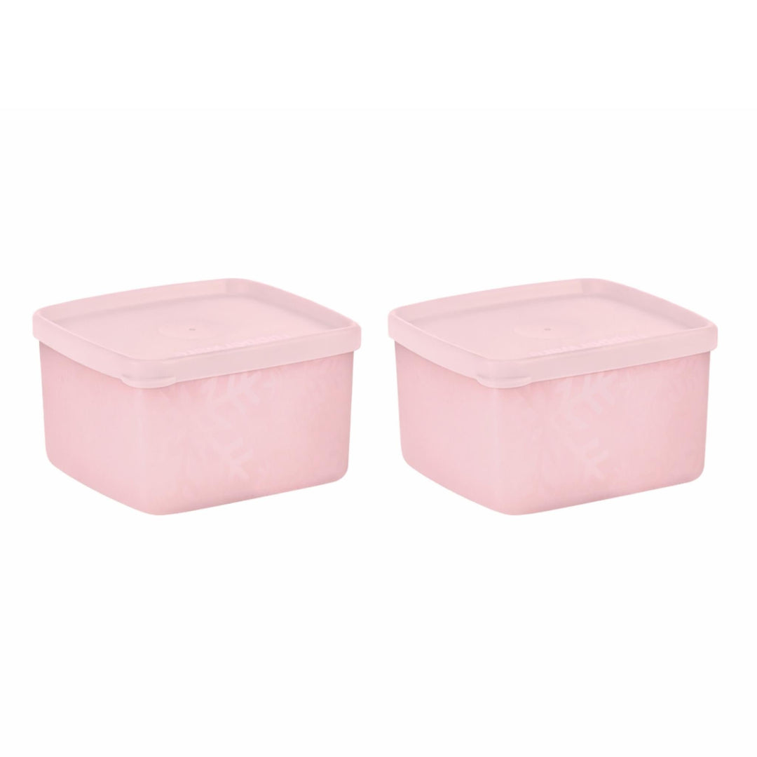 Gefrier-Behälter 400 ml 2er Set rechteckig