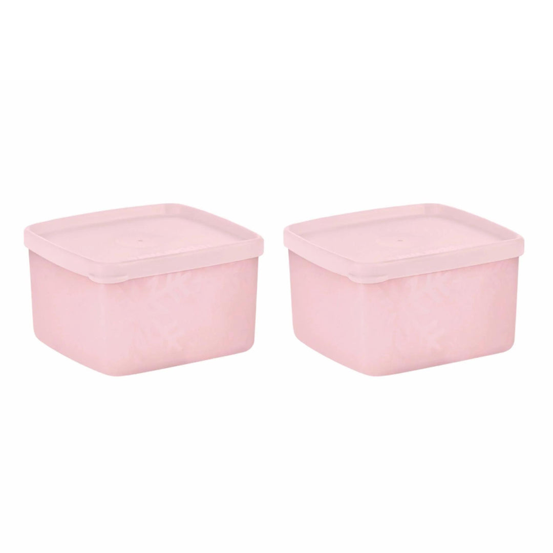 Kleine rechteckige Gefrier-Behälter 400 ml (2) Tupperware