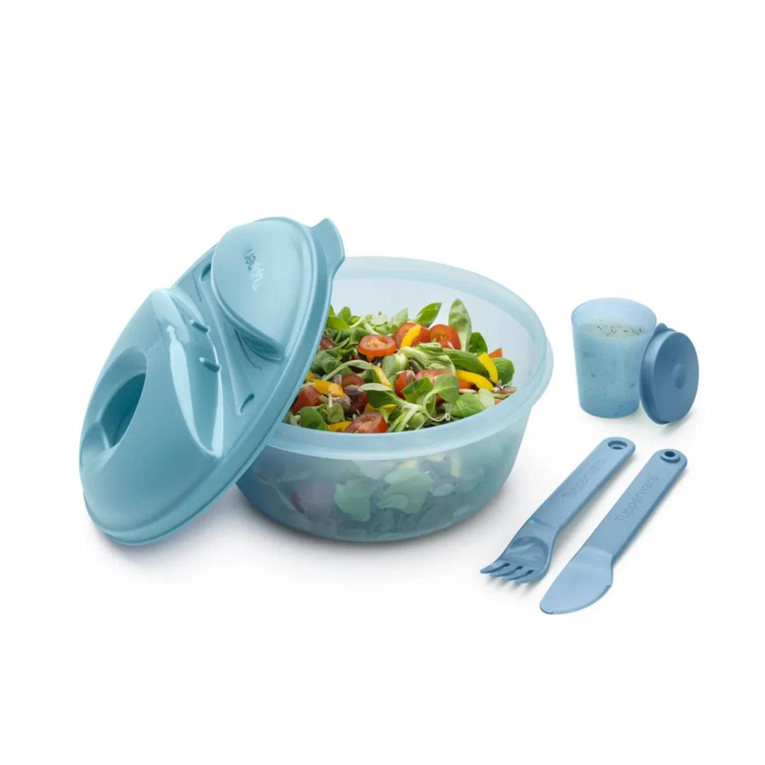 Salatbox mit Besteck & Dressingbehälter "Salat to go" Tupperware